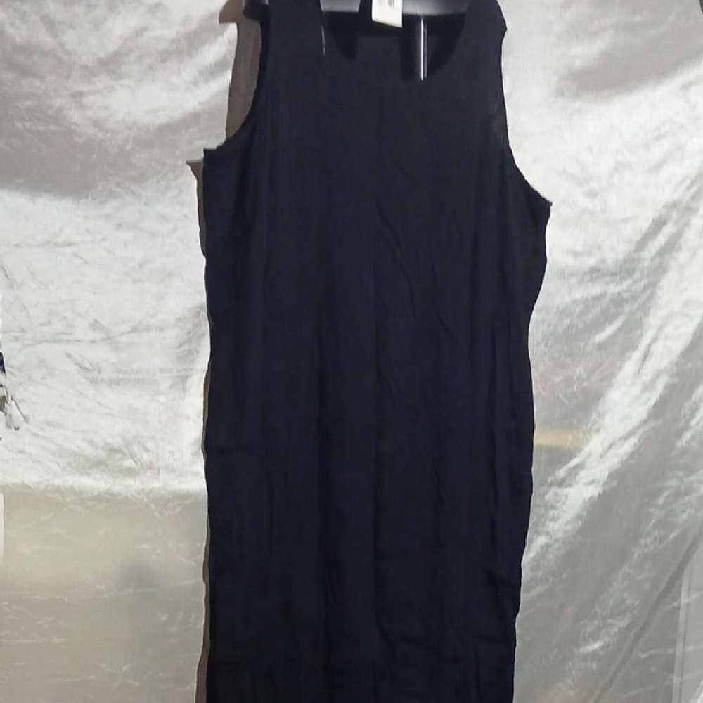 Black Sleeveless Sheath Midi Dress for Cocktail